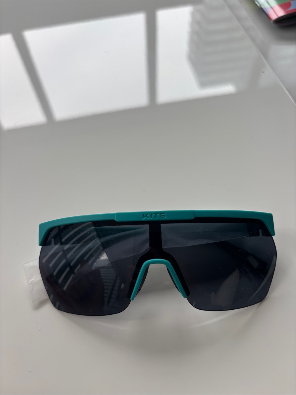 KITS Shield Sunglasses Pit viper in Teal and Black